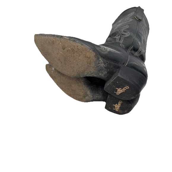 🔥Old Gringo Boots🖤BLACK Magic🎱Leather Western Cowgirl Snip Toe Embroidery 8 - Picture 8 of 8